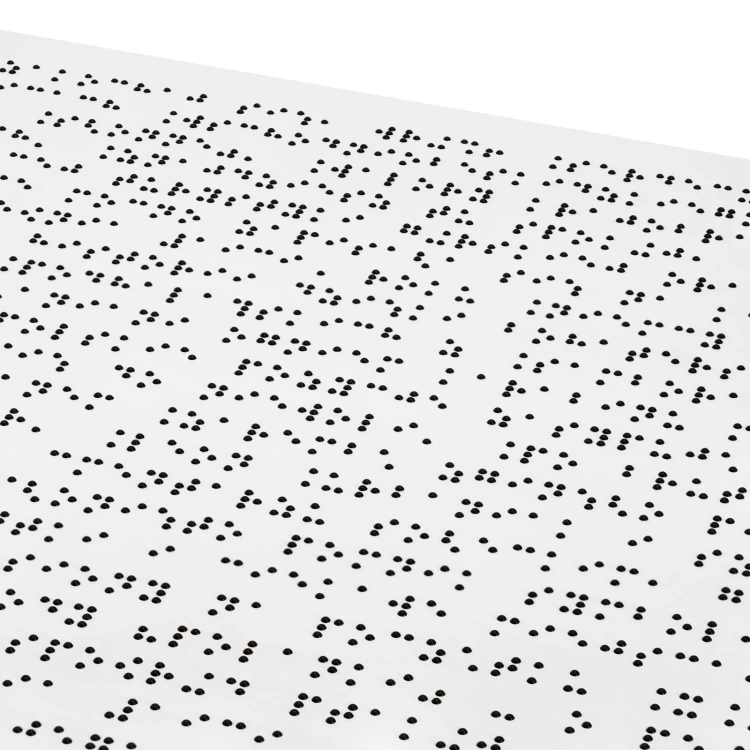 Tablica z dibondu z pismem Braille'a - wym. 770x320 mm - TAB669