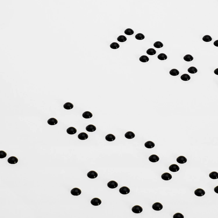 Tablica z dibondu z pismem Braille'a - wym. 770x320 mm - TAB669