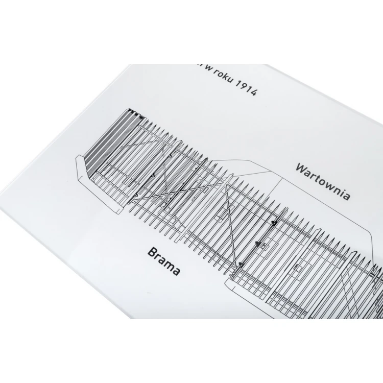 Tablica z plexi transparentnej - dowolny nadruk UV - wym. 597x420mm - TAB453 