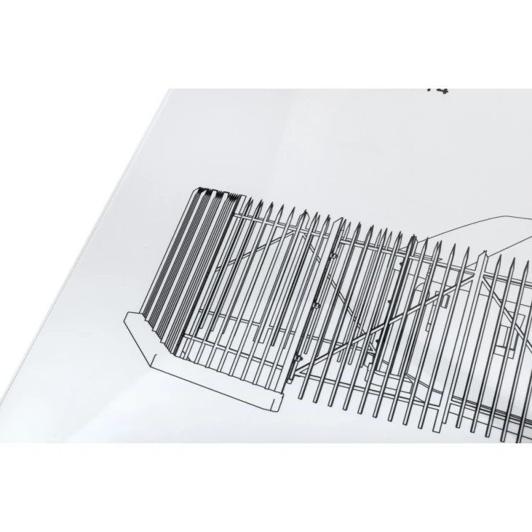 Tablica z plexi transparentnej - dowolny nadruk UV - wym. 597x420mm - TAB453 