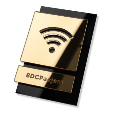 Tabliczka akrylowa z piktogramem - Wi-Fi - wym: 100x145mm - TAB471
