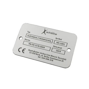 Tabliczka grawerowana z aluminium aluply - wymiar 50x30mm - TAB063