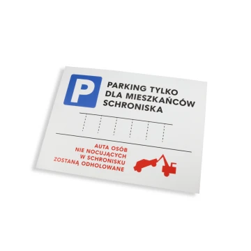 Tabliczka informacyjna laminat grawerski gr. 3mm - wym.  320x400mm - druk UV