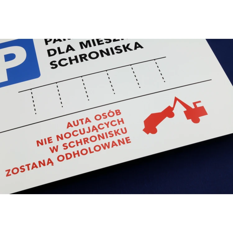 Tabliczka informacyjna laminat grawerski gr. 3mm - wym.  320x400mm - druk UV