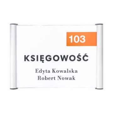 Tabliczka przydrzwiowa zatrzaskowa - wym. 148x210mm - TAB583