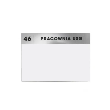 Tabliczka informacyjna na wymienną karteczkę A5 wym. 210x148mm - TAB068 