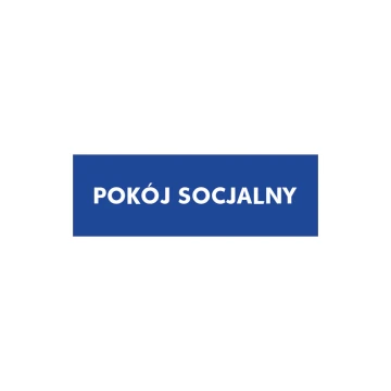 Tabliczka pokój socjalny - wym. 210x70mm - PVC - druk UV - TAB166