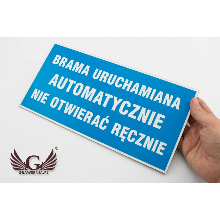 Tabliczka informacyjna - wym. 300x150mm - PVC - kolorowy druk UV - TAB050
