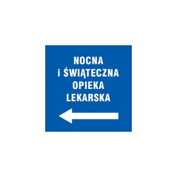 Tabliczka informacyjna z dowolnym tekstem - wym. 280x280mm - PVC - kolorowy druk UV - TME009