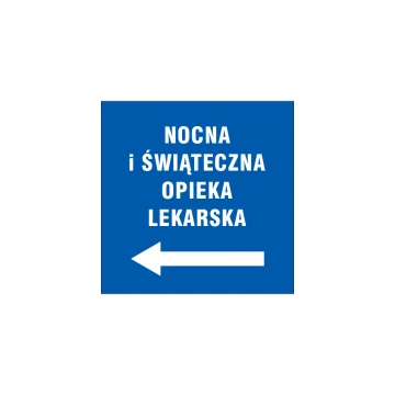 Tabliczka informacyjna z dowolnym tekstem - wym. 280x280mm - PVC - kolorowy druk UV - TME009