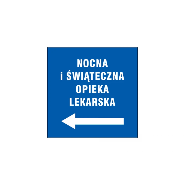 Tabliczka informacyjna z dowolnym tekstem - wym. 280x280mm - PVC - kolorowy druk UV - TME009
