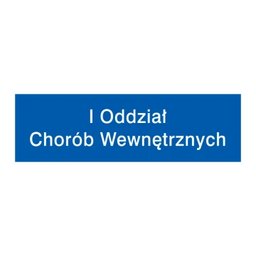 Tabliczka informacyjna z dowolnym tekstem - wym. 400x120mm - PVC - kolorowy druk UV - TME011