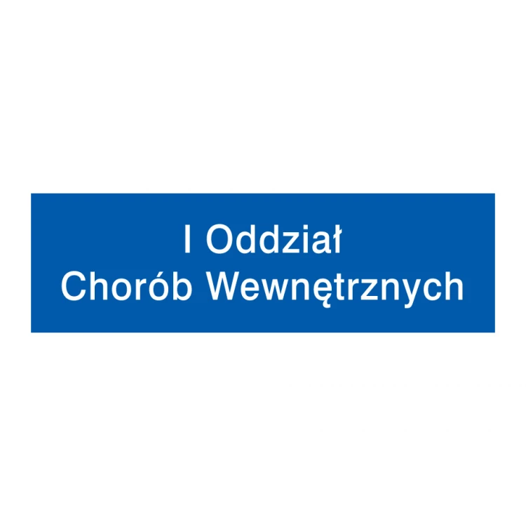 Tabliczka informacyjna z dowolnym tekstem - wym. 400x120mm - PVC - kolorowy druk UV - TME011