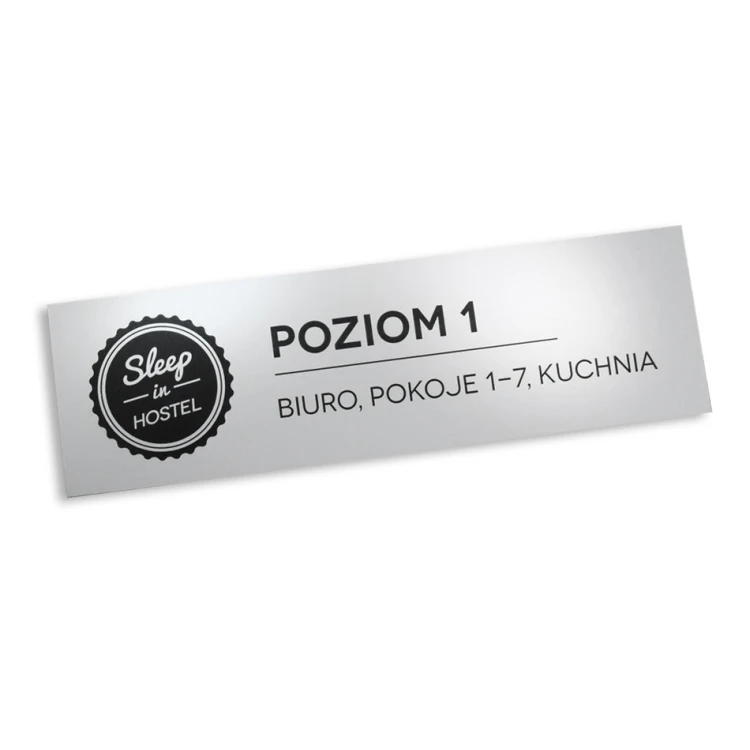 Tabliczka informacyjna z dowolnym grawerem - 30x9cm