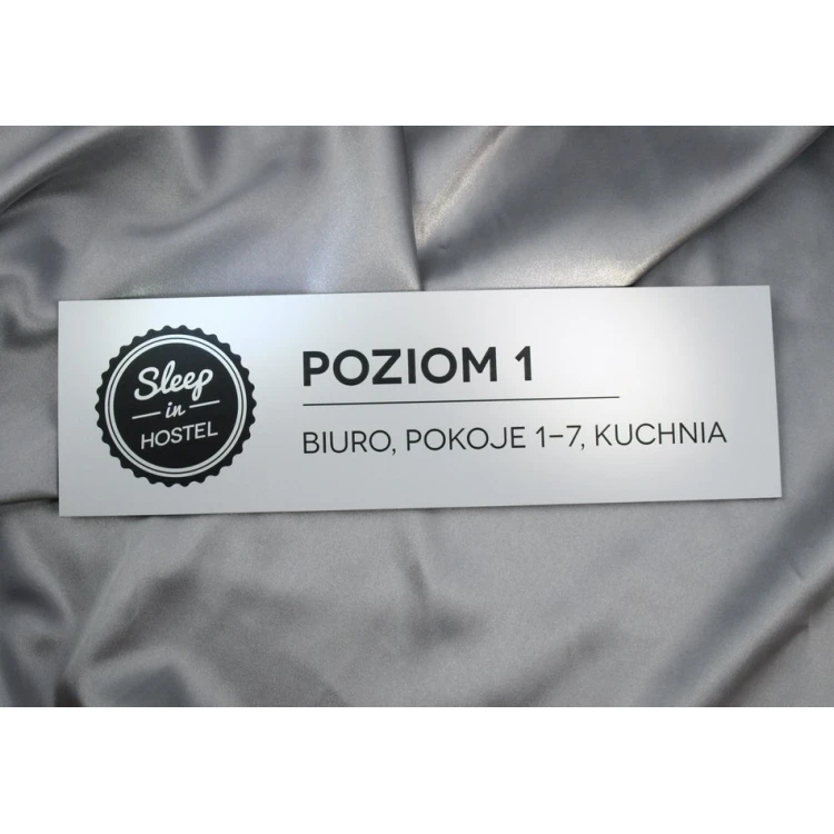 Tabliczka informacyjna z dowolnym grawerem - 30x9cm