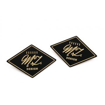 Tabliczka mosiężna grawerowana - wym. 40x28mm - mosiądz czarny powlekany - TAB102