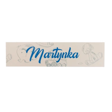 Tabliczka na drzwi pokoju dziecka - wym. 200x50mm - PVC - NAP034