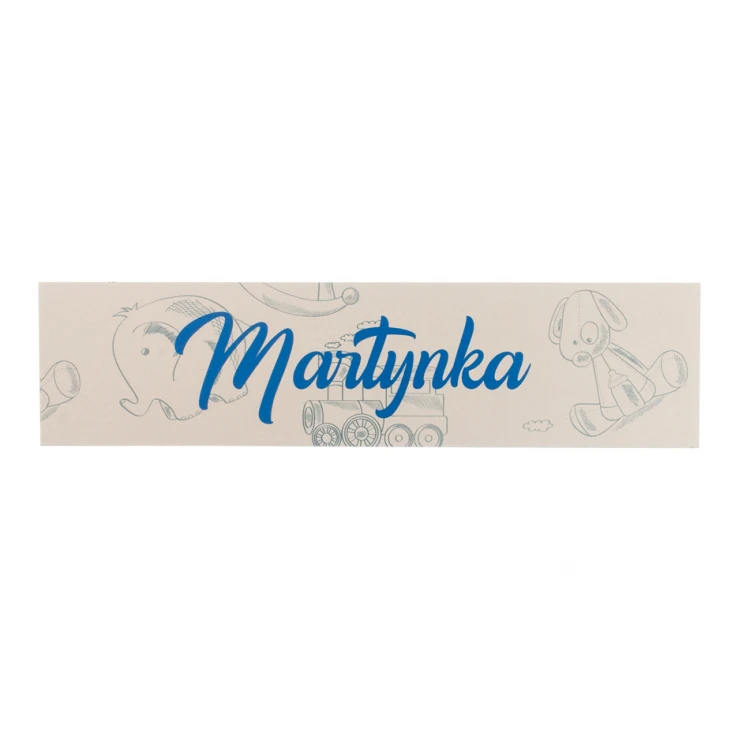 Tabliczka na drzwi pokoju dziecka - wym. 200x50mm - PVC - NAP034