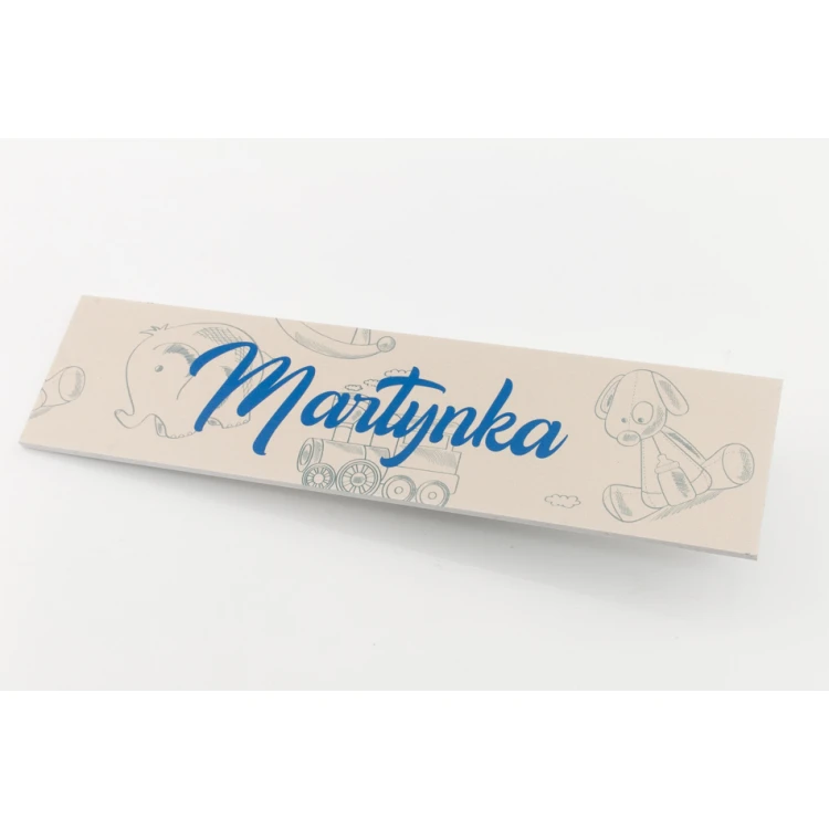 Tabliczka na drzwi pokoju dziecka - wym. 200x50mm - PVC - NAP034