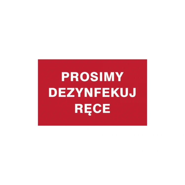 Tabliczka informacyjna z dowolnym tekstem - wym. 200x120mm - PVC - kolorowy druk UV - TME003