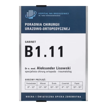 Tabliczka przydrzwiowa MIYOX - aluminium - wym. 210x297mm (format A4) - TAB654