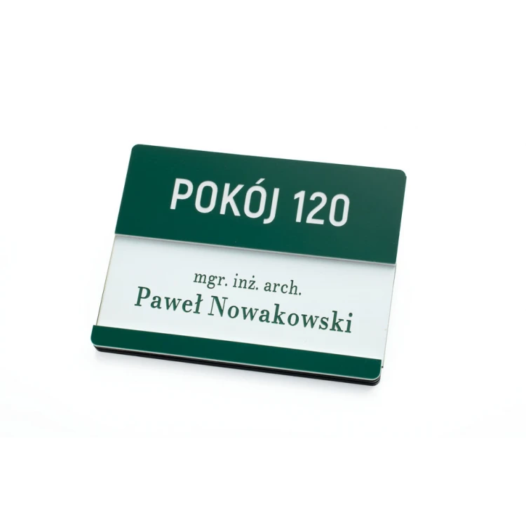 Tabliczka przydrzwiowa multicolor z wymienną wsuwką - wym. 100x76mm - SPD040