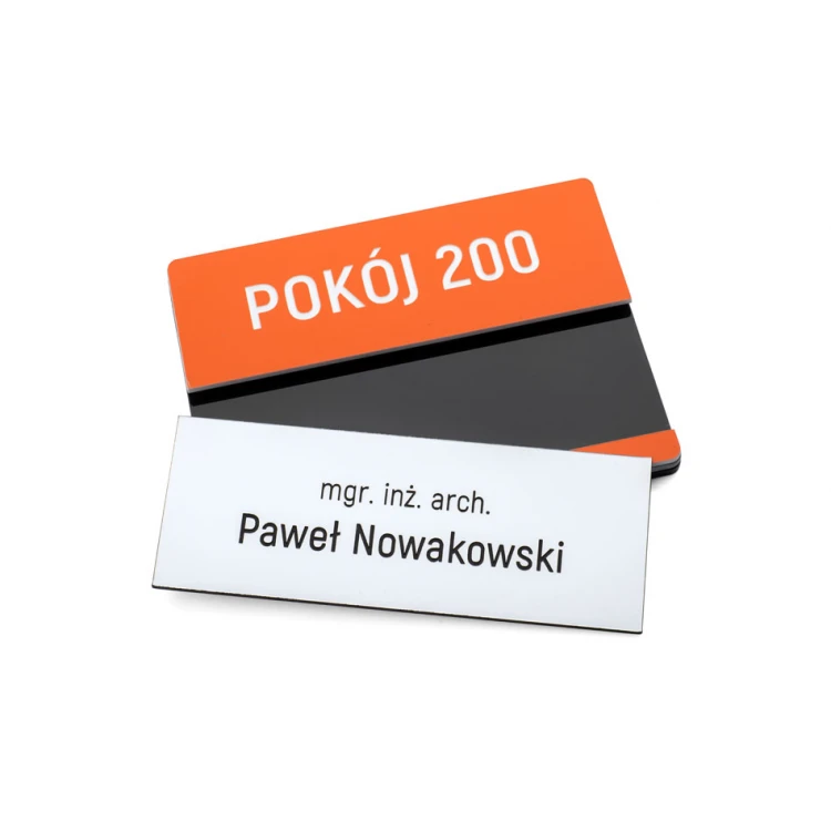Tabliczka przydrzwiowa multicolor z wymienną wsuwką - wym. 100x76mm - SPD040