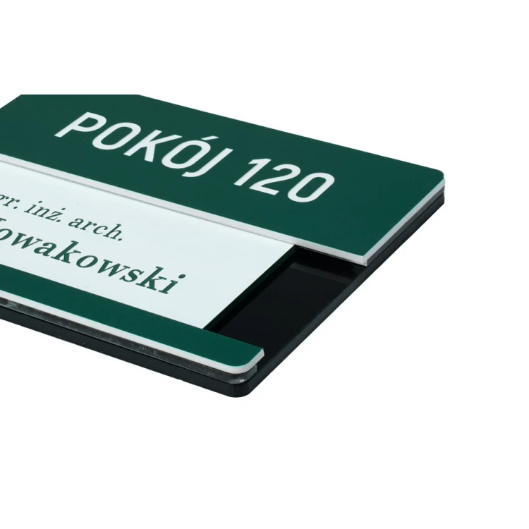 Tabliczka przydrzwiowa multicolor z wymienną wsuwką - wym. 100x76mm - SPD040