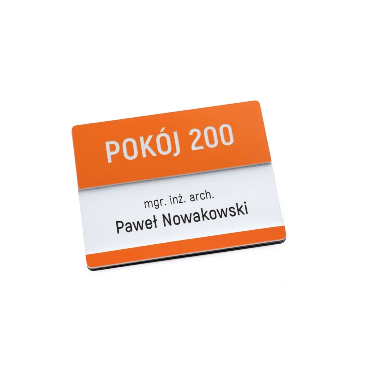 Tabliczka przydrzwiowa multicolor z wymienną wsuwką - wym. 100x76mm - SPD040