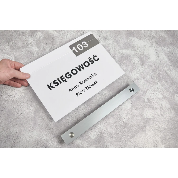 Tabliczka akrylowa na wymienną kartkę A4 - 297x210mm - SPD031