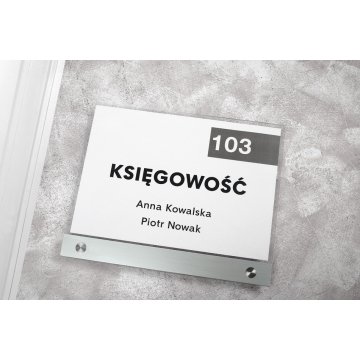 Tabliczka akrylowa na wymienną kartkę A4 - 297x210mm - SPD031