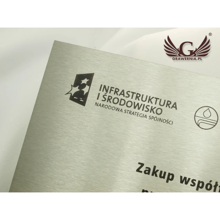 Tabliczka stalowa na produkty - wym. 200x150x2mm