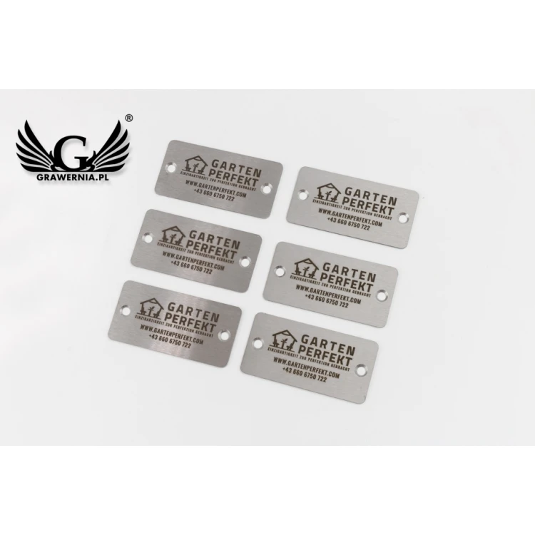 TABLICZKA stalowa na produkty - wym. 60x30x1mm - TAB077 