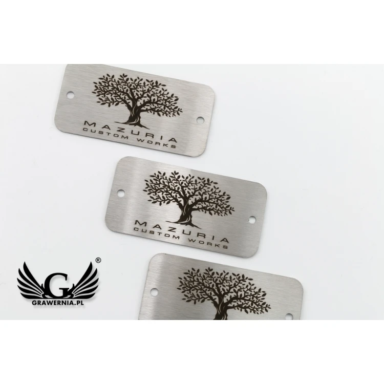 TABLICZKA stalowa na produkty - wym. 60x30x1mm - TAB096 