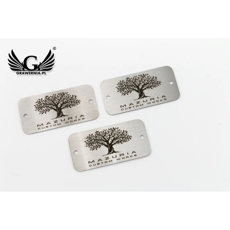 TABLICZKA stalowa na produkty - wym. 60x30x1mm - TAB096 