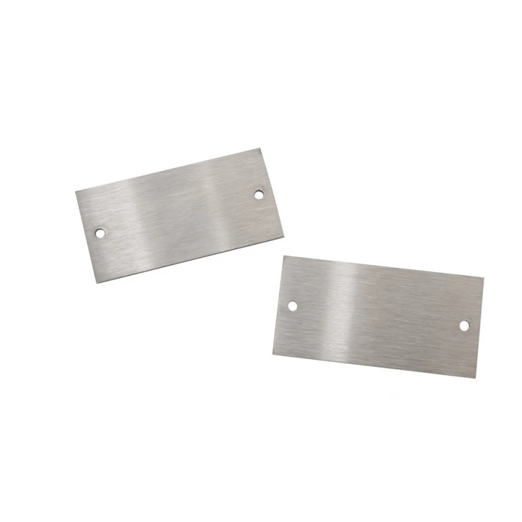 Tabliczka stalowa z dowolnym grawerem - wym. 40x20x1mm - TS025