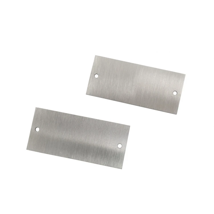 Tabliczka stalowa z dowolnym grawerem - wym. 45x20x1mm - TS043