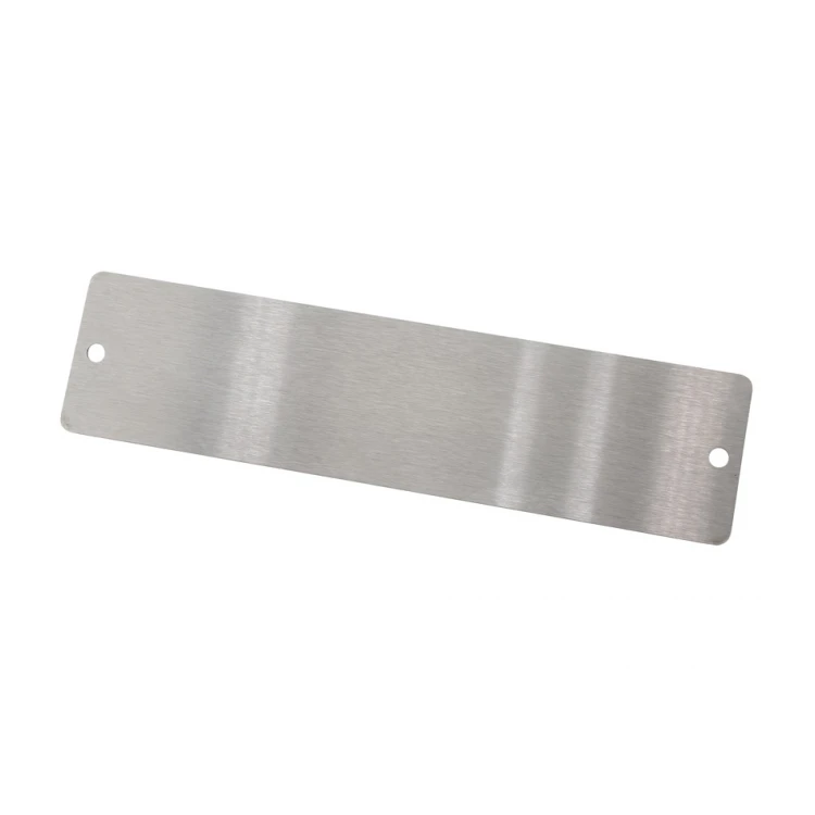 Tabliczka stalowa z dowolnym grawerem - wym. 140x35x1mm - TS011