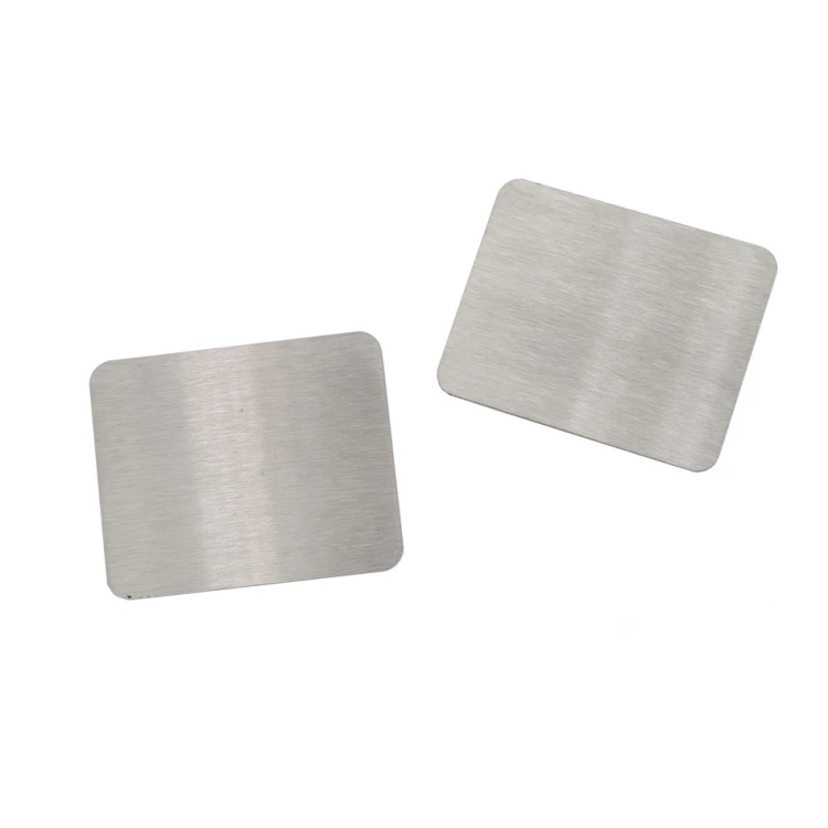Tabliczka stalowa z dowolnym grawerem - wym. 43x35x1mm - TS031