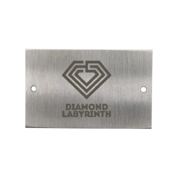 Tabliczka stalowa z dowolnym grawerem - wym. 45x28x1mm - TS044