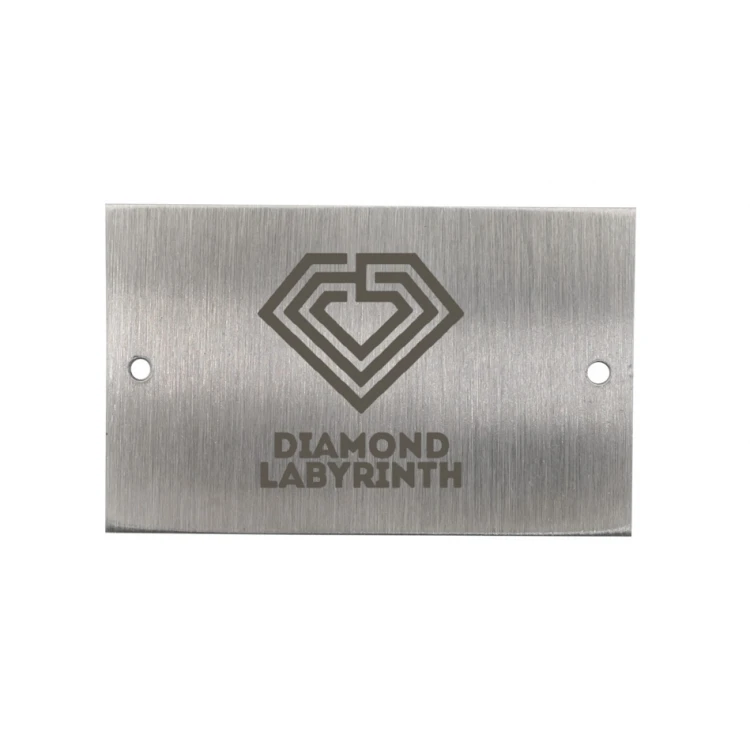 Tabliczka stalowa z dowolnym grawerem - wym. 45x28x1mm - TS044