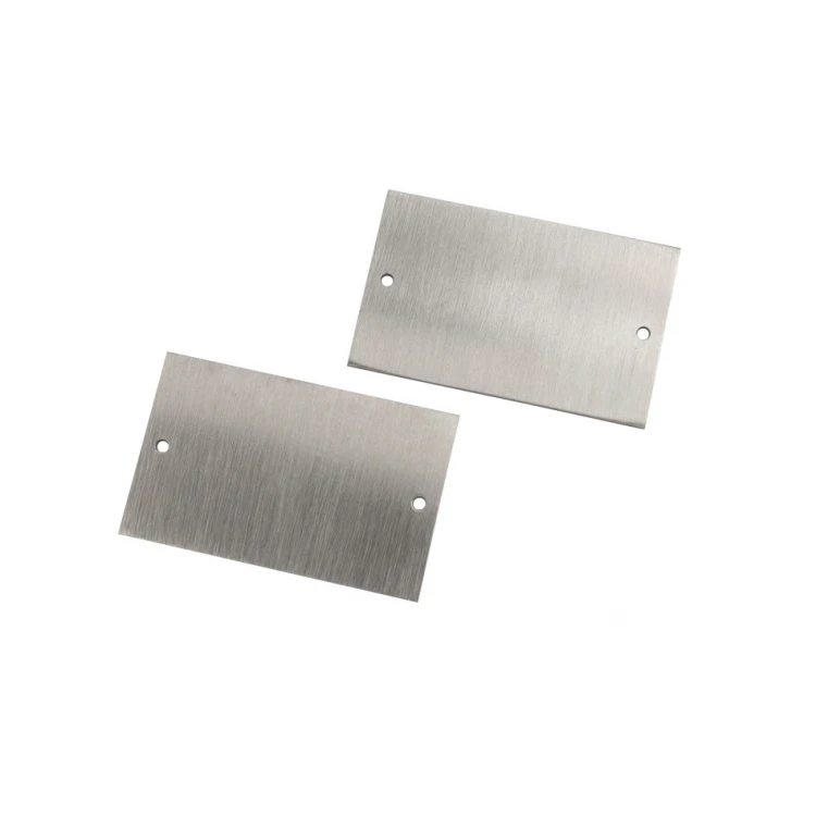 Tabliczka stalowa z dowolnym grawerem - wym. 45x28x1mm - TS044