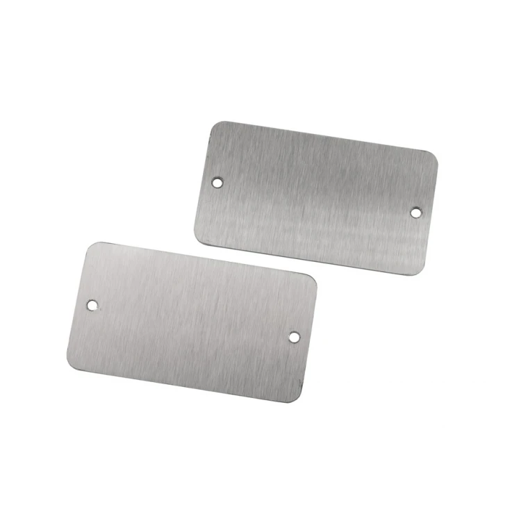 Tabliczka stalowa z dowolnym grawerem - wym. 45x25x1mm - TS039