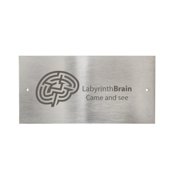 Tabliczka stalowa z dowolnym grawerem - wym. 100x50x1mm - TS040