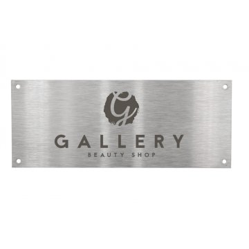 Tabliczka stalowa z dowolnym grawerem - wym. 100x40x1mm - TS018