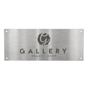 Tabliczka stalowa z dowolnym grawerem - wym. 100x40x1mm - TS018