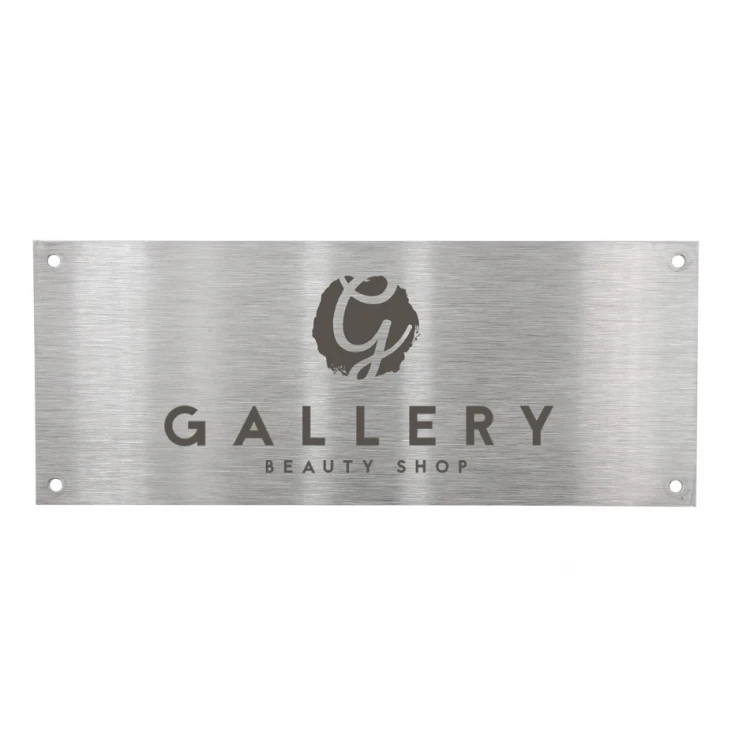 Tabliczka stalowa z dowolnym grawerem - wym. 100x40x1mm - TS018