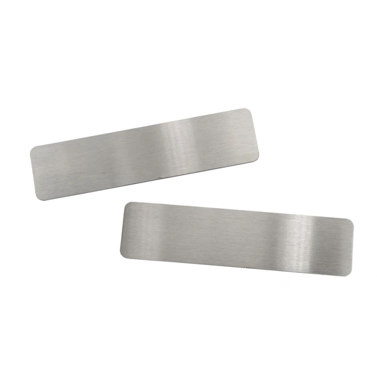 Tabliczka stalowa z dowolnym grawerem - wym. 80x20x1mm - TS046