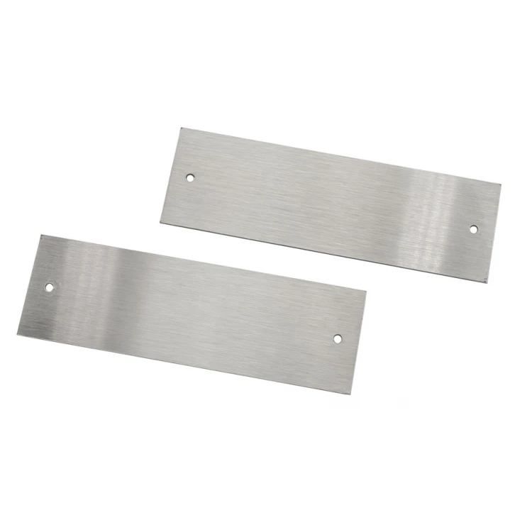 Tabliczka stalowa z dowolnym grawerem - wym. 80x25x1mm - TS001
