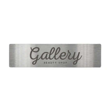 Tabliczka stalowa z dowolnym grawerem - wym. 60x15x1mm - TS013